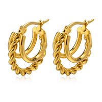 Fashion Solid Color Stainless Steel Earrings Plating Stainless Steel Earrings main image 4