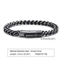 Simple Style Solid Color Stainless Steel Bracelets main image 4