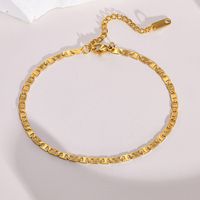 Fashion Solid Color Stainless Steel Plating Anklet main image 1