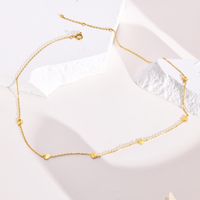 Einfacher Stil Herzform Rostfreier Stahl Halskette Überzug Edelstahl Halsketten main image 5