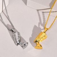 Fashion Human Stainless Steel Pendant Necklace Plating Stainless Steel Necklaces main image 6