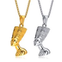 Fashion Human Stainless Steel Pendant Necklace Plating Stainless Steel Necklaces main image 4