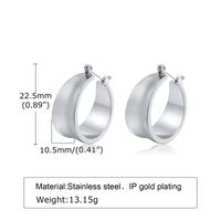 Mode Geometrisch Rostfreier Stahl Ohrringe Überzug Edelstahl Ohrringe 1 Paar sku image 1