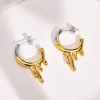Fashion Water Droplets Stainless Steel Earrings Plating Stainless Steel Earrings main image 1