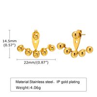 Fashion Geometric Titanium Steel Ear Studs Plating Stainless Steel Earrings 1 Pair sku image 2