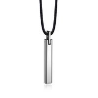 Simple Style Solid Color Tungsten Steel Plating Pendant Necklace sku image 2