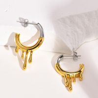 Fashion Water Droplets Stainless Steel Earrings Plating Stainless Steel Earrings main image 3