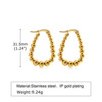 Simple Style U Shape Stainless Steel Earrings Plating Stainless Steel Earrings 1 Pair main image 2