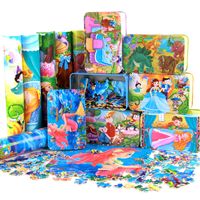 Cartoon Wooden 200 Pieces Iron Boxed Puzzle  Toys main image 4