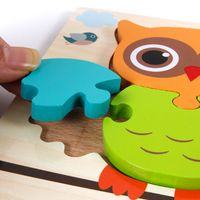 New Style Children's 3d Wooden Cartoon Model Puzzle Toys main image 4