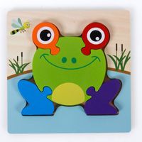 New Style Children's 3d Wooden Cartoon Model Puzzle Toys sku image 7