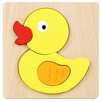 New Style Children's 3d Wooden Cartoon Model Puzzle Toys sku image 23