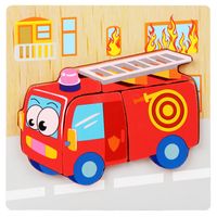 New Style Children's 3d Wooden Cartoon Model Puzzle Toys sku image 30