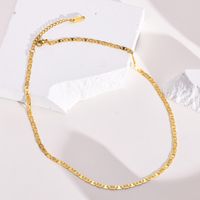 Fashion Solid Color Stainless Steel Plating Bracelets Necklace main image 4