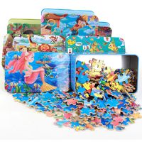 Cartoon Wooden 200 Pieces Iron Boxed Puzzle  Toys main image 2