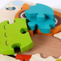 New Style Children's 3d Wooden Cartoon Model Puzzle Toys main image 3