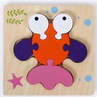 New Style Children's 3d Wooden Cartoon Model Puzzle Toys sku image 9