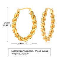 Fashion Solid Color Stainless Steel Earrings Plating Stainless Steel Earrings main image 3