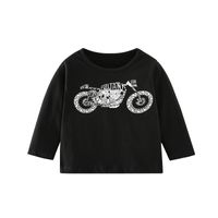 Fashion Motorcycle 100% Cotton Printing Baby Clothes sku image 1