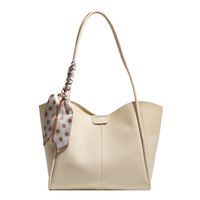 Bag Women's New Fashion Trendy Pu Handbag Casual Large Capacity Silk Scarf Tote Bag Shoulder Bag main image 5