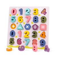 Juguetes De Bloques De Construcción Para Niños Con Rompecabezas Que Hace Juego Con El Número Del Alfabeto Colorido De Madera main image 3