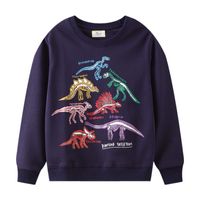 Moda Dinosaurio Luminoso Algodón T-camisas Y Camisas sku image 4
