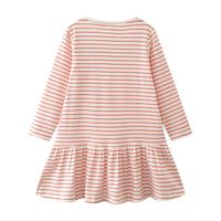 Fashion Stripe Cotton Girls Dresses main image 3