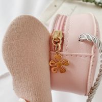 Girl's Small Pu Leather Polka Dots Cute Zipper Crossbody Bag main image 3