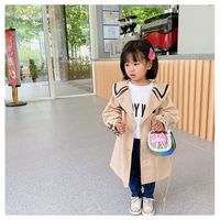 Girl's Small Pu Leather Bow Knot Cute Pearl Zipper Crossbody Bag sku image 1