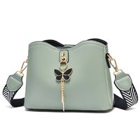 Women's Pu Leather Solid Color Butterfly Elegant Square Zipper Shoulder Bag Crossbody Bag Square Bag main image 2