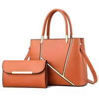 Women's Large All Seasons Pu Leather Fashion Bag Sets sku image 5