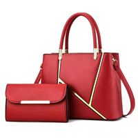 Women's Large All Seasons Pu Leather Fashion Bag Sets sku image 2