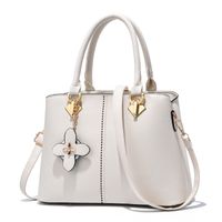 Women's Large Pu Leather Solid Color Fashion Ornament Square Zipper Crossbody Bag main image 1