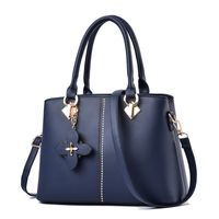 Women's Large Pu Leather Solid Color Fashion Ornament Square Zipper Crossbody Bag main image 2