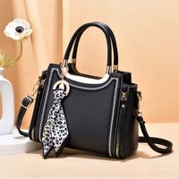 Women's Pu Leather Solid Color Elegant Square Zipper Handbag sku image 6
