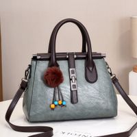 Women's Large All Seasons Pu Leather Classic Style Handbag sku image 9