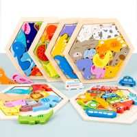 Wooden Three-dimensional Cartoon Puzzle Children's Educational Toys main image 5