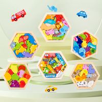 Wooden Three-dimensional Cartoon Puzzle Children's Educational Toys main image 1