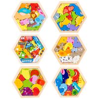 Wooden Three-dimensional Cartoon Puzzle Children's Educational Toys main image 4