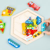 Wooden Three-dimensional Cartoon Puzzle Children's Educational Toys main image 3