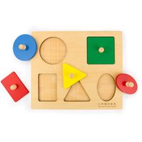 Geometric Training Aid Shape Matching Wooden Puzzle Educational Toys main image 5