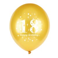 Birthday Number Emulsion Party Balloons main image 1