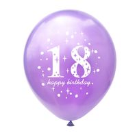 Birthday Number Emulsion Party Balloons main image 2