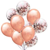 Birthday Solid Color Emulsion Party Balloons 10 Pieces sku image 1