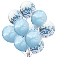 Date D'anniversaire Couleur Unie Émulsion Fête Ballons 10 Morceaux sku image 9