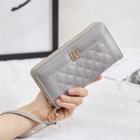 Women's Solid Color Pu Leather Zipper Wallets sku image 3