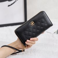 Women's Solid Color Pu Leather Zipper Wallets sku image 4