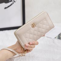 Women's Solid Color Pu Leather Zipper Wallets sku image 2