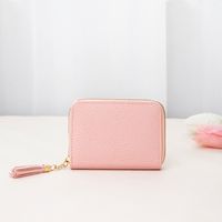 Women's Solid Color Pu Leather Zipper Wallets sku image 3