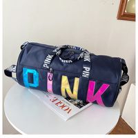 Women's Fashion Letter Nylon Waterproof Travel Bags sku image 9